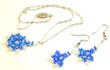 Blue Snowflake Necklace